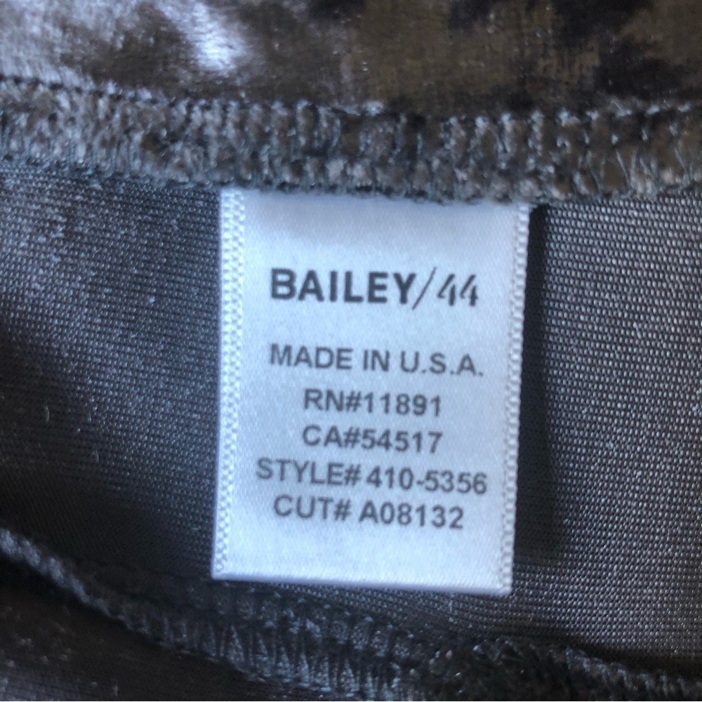Bailey 44 Jump Cut Velvet Velour Jacket Blazer XS Silver Gray - Picture 8 of 9